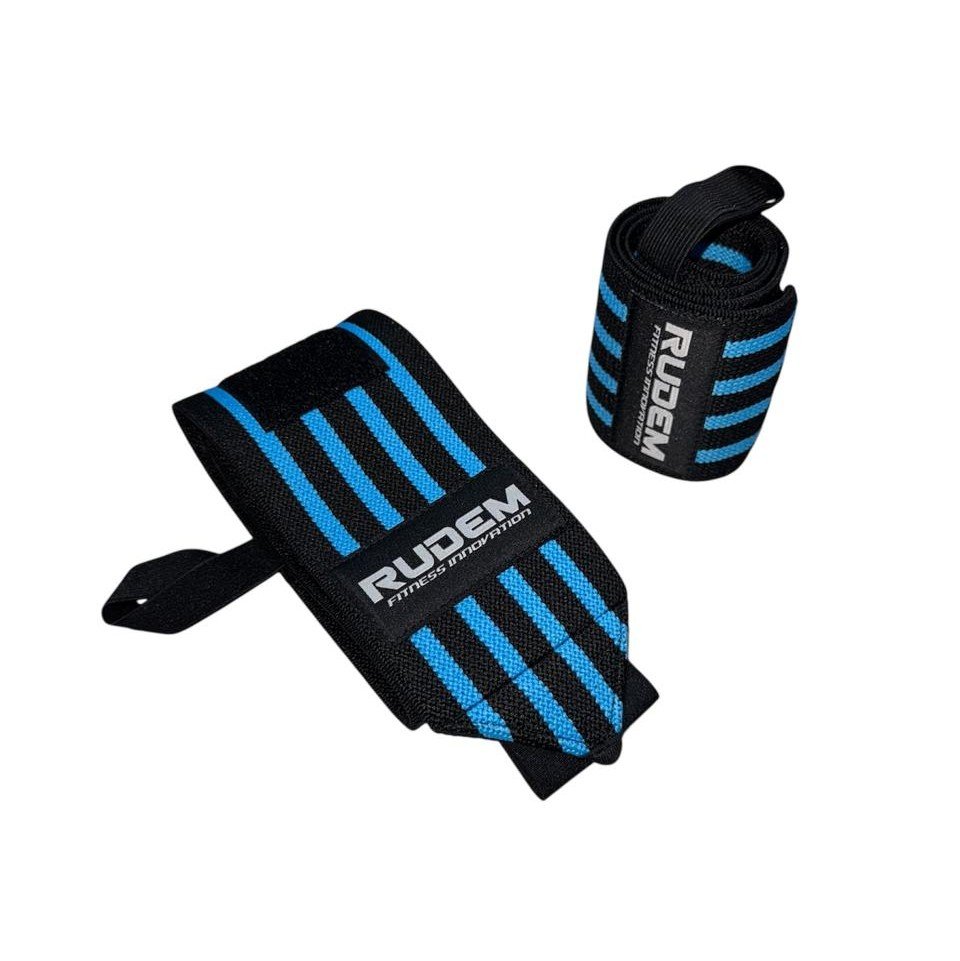88654814 Muñequeras Rudem Black & Lightblue Stripes (Par) 88654814 Munequeras Rudem Black Lightblue Stripes Par - MUÑEQUERAS RUDEM BLACK & LIGHTBLUE STRIPES (PAR)