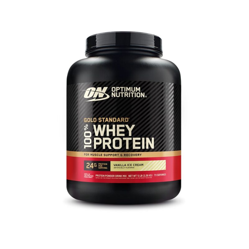 GOLD STANDARD 100 WHEY 2.26kg VAINILLA ICE CREAM OPTIMUM NUTRITION - Rudem Fitness Innovation