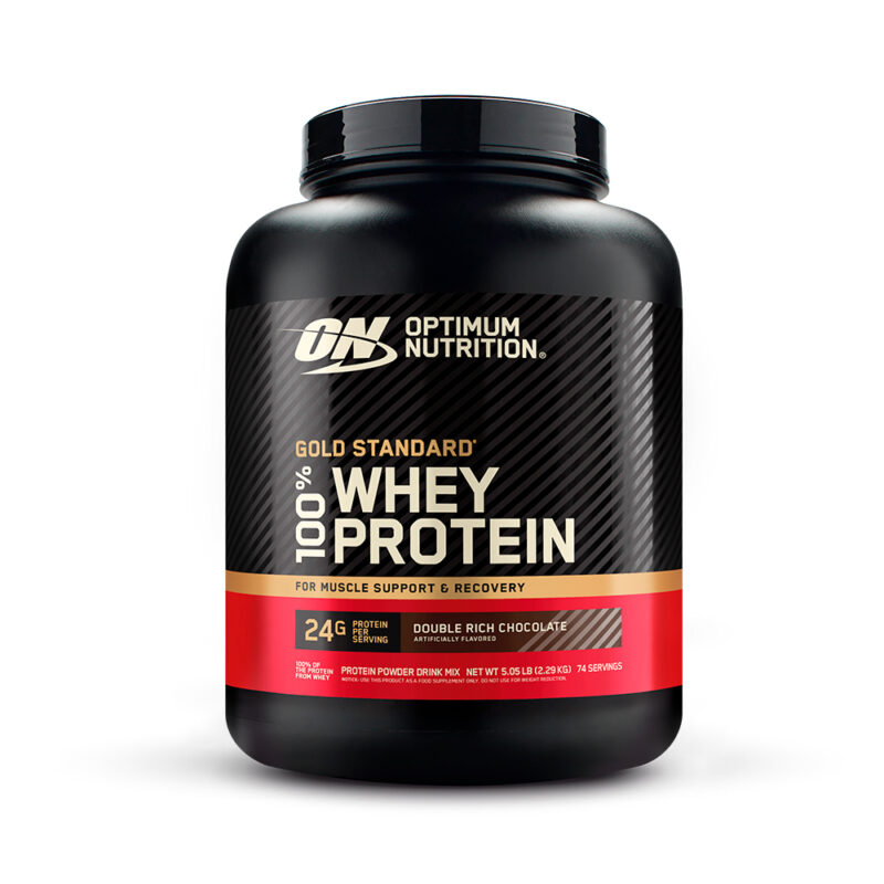 GOLD STANDARD 100 WHEY 2.29kg DOUBLE RICH CHOCOLATE OPTIMUM NUTRITION - Rudem Fitness Innovation