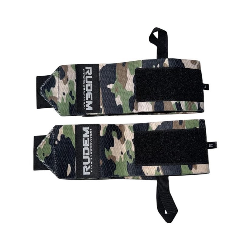 Munequeras Rudem Camu Military Green Brown Par - Rudem Fitness Innovation
