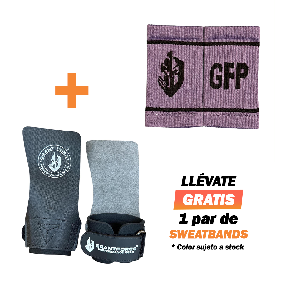 PROMO-1 PROMO 1 - BLACK ARMOUR CROSSFIT GRIP NO HOLES (calleras sin hueco) + 1 SWEATBANDS GRATIS
